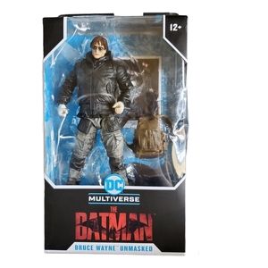 DC Multiverse The Batman Movie BRUCE WAYNE UNMASKED 7” Figure McFarlane 2022